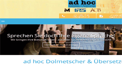 Desktop Screenshot of adhoc.at